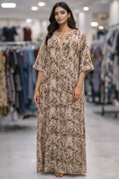 ALnama Elegant women's half-sleeve jalabiya