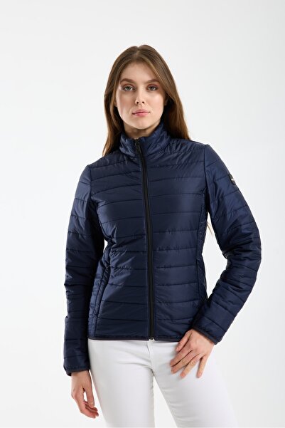 G-FOX Women's Seasonal Lightly Quilted Stand Collar Coat 8915