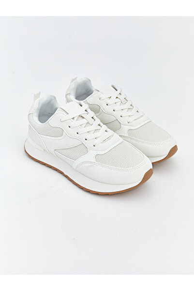 LC Waikiki حذاء رياضي نسائي برباط وتفاصيل شبكية