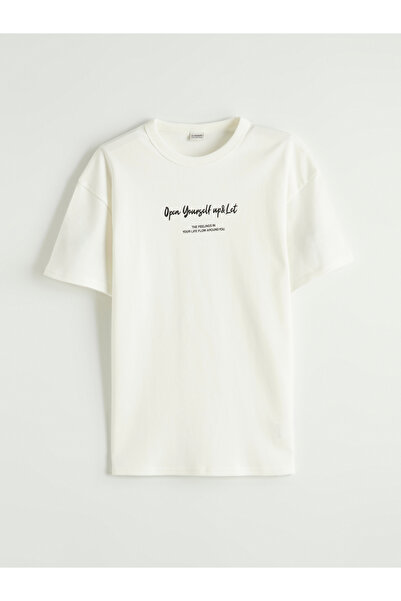 LC Waikiki Tricou de băieți cu guler rotund și imprimeu