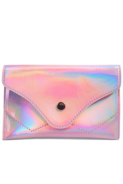 london Rag Women Pink Patent Envelop Fanny Pack