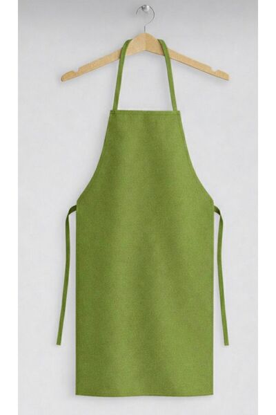NAKKAŞİ ZARİF Fade-Resistant Kitchen Apron/Green