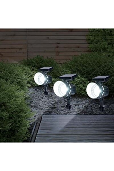 OEM Black Round Solar Projector with Stick 33 cm