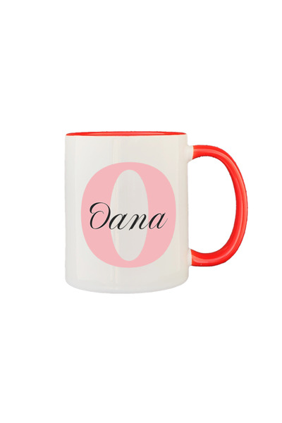 AFFIX THE DIFFERENT PERSPECTIVE Personalized mug, white with red interior and...