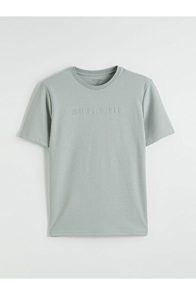 LC Waikiki Green Crew Neck Printed Men's T-Shirt from Güli̇s Gi̇yi̇m