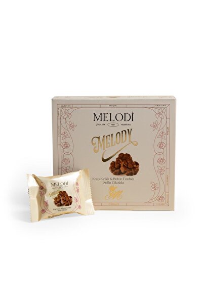 Melodi Çikolata Krep Kırıklı Bütün Fındıklı Sütlü Çikolata 120g