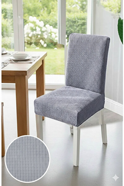 Hazineci Bey Lycra, Washable, Anti-Pilling, Chair Cover, 1 Piece Square Patte...