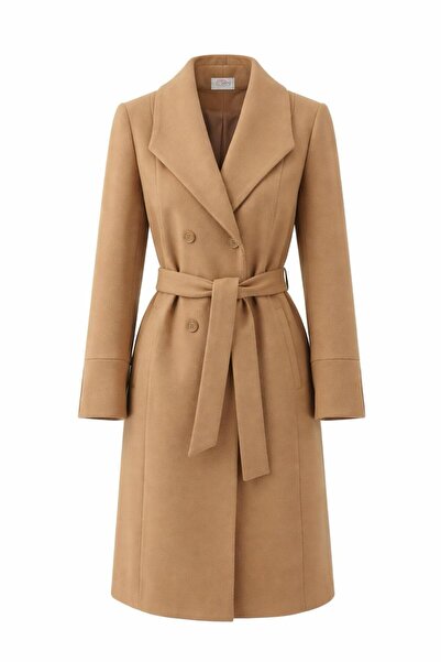 ESİN GİYİM Business Line Belted Cashmere Coat