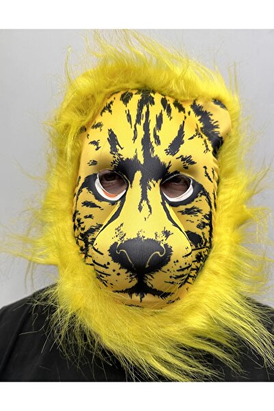 Go İthalat قناع الأسد ذو الشعر الأصفر ذو الفراء الأصفر ميجا بلوش رقم 2 (5343)
