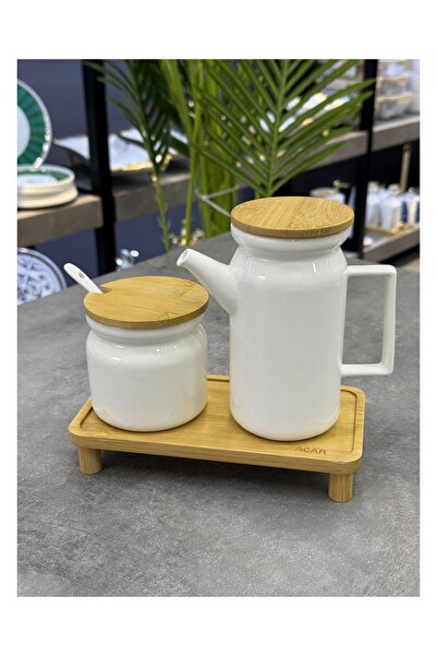 ACAR Pamira Luxury Porcelain Oil and Salt Dispenser Set