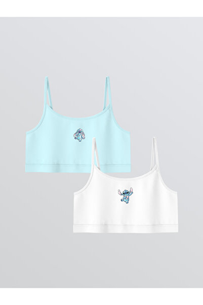 LC Waikiki Girls' Stitch Print Bustier Set of 2