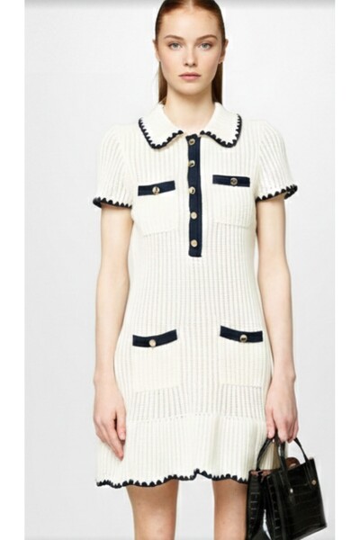 ARDSU Crochet Collared Mini Dress # Originalbrand #
