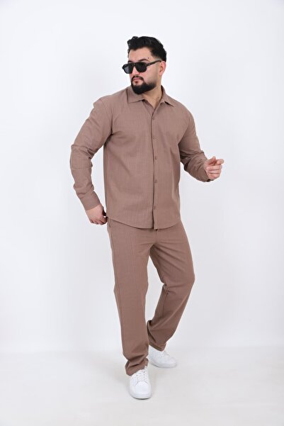 L-KOM Men's Linen Shirt Pants Set