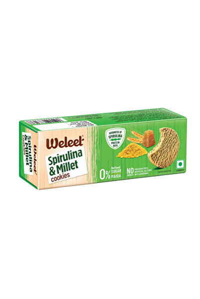 WELEET Millet Cookies-Spirulina Millet 90 g