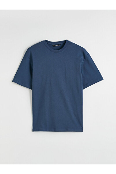 LC Waikiki Indigo Crew Neck Men's T-Shirt