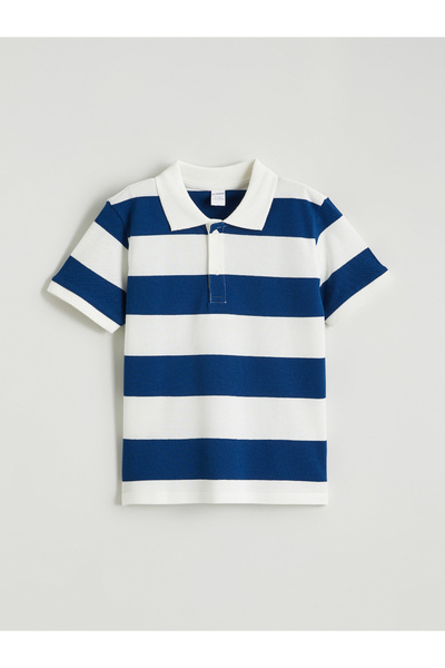 LC Waikiki Tricou polo în dungi pentru băieți