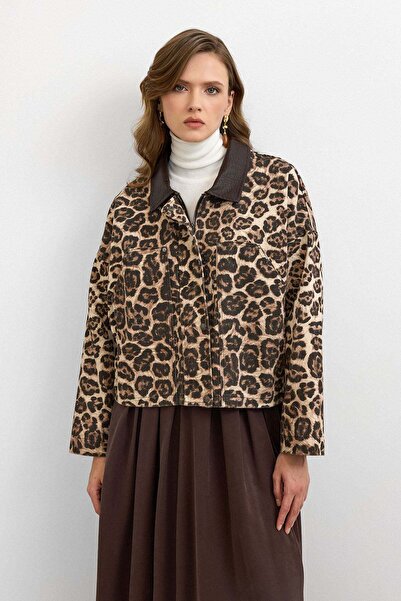 Ranasubaşı Marrone Leather Collared Jacket