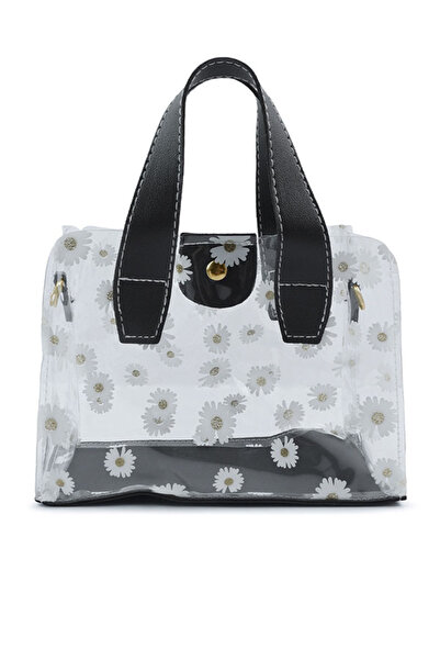 london Rag Women Black Daisy Floral Print Hand Bag