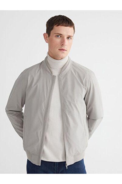 LC Waikiki Gray Standard Fit College Collar Men's Coat