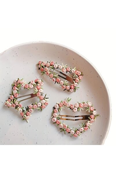 Accessories Σετ 3 τεμαχίων γυναικείες αγκράφες καθημερινής χρήσης με μοτίβο τ...