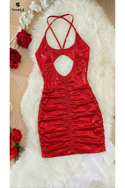 Generic Luxurious lingerie dress with a front slit and fitted silhouette – a ...