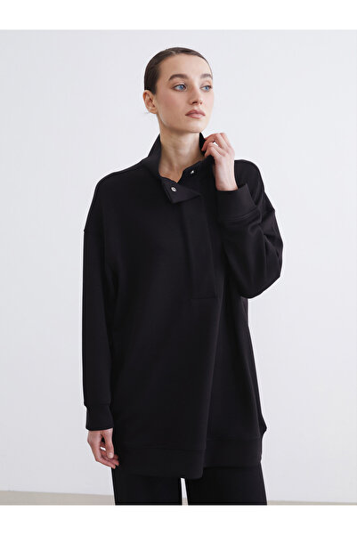 LC Waikiki Stand-up collar women's sweatshirt tunic
