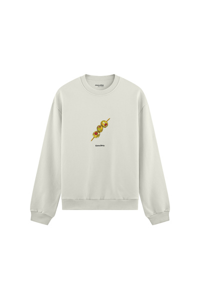 The Lucid Lab Extra Dirty Oversize Sweatshirt - White