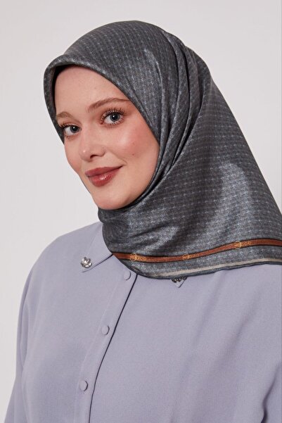 Levidor Solid Color Edges Thin Belt Pattern Sparkling Crystal Scarf