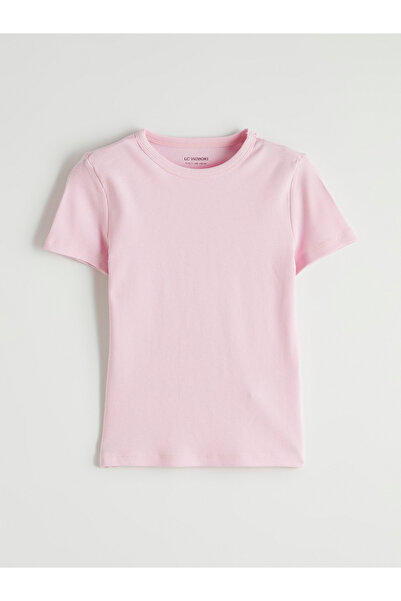 LC Waikiki Girl's Ribbed T-shirt