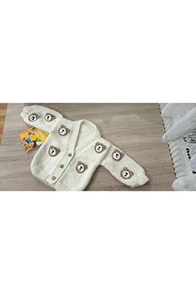 hobilanka Hand-Knitted Baby Cardigan, Please Pay Attention to the Measurements.