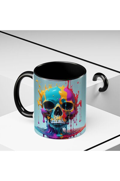 Marblestone Kuru Kafa Tasarımlı Porselen Kupa Bardak