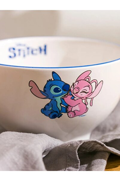 LC Waikiki LCW HOME Karışık Lilo Ve Stitch Baskılı Seramik Kase 14 Cm