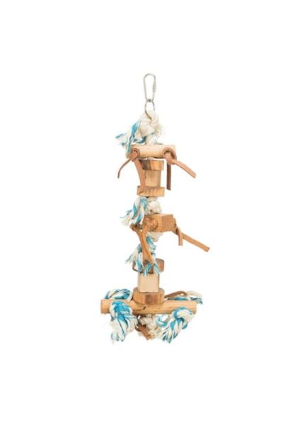 Trixie Jucărie din lemn pe frânghie pentru păsări 35 cm