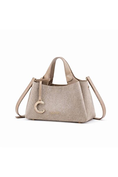 Generic Elegant Women’s Top Handle Handbag with Gold Charm – Premium Textured...
