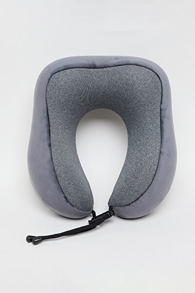 R&B وسادة رقبة رمادية سادة للجنسين