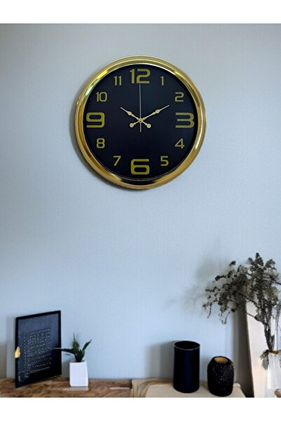 Leyaton Elegance Gold Luxury 40 cm Metal Wall Clock Lwlhm-Ytrs345