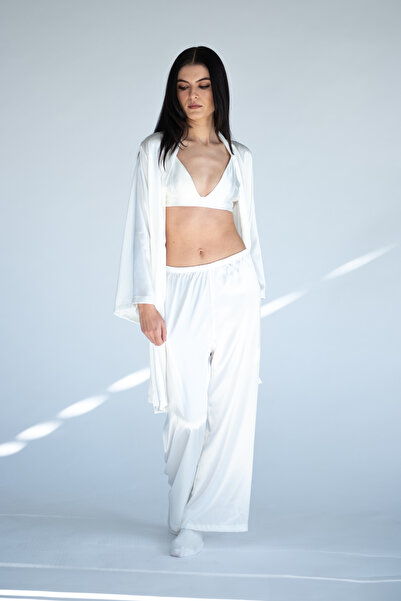 AYS Sleepwear Saten 3’Lü Set -Pure Muse