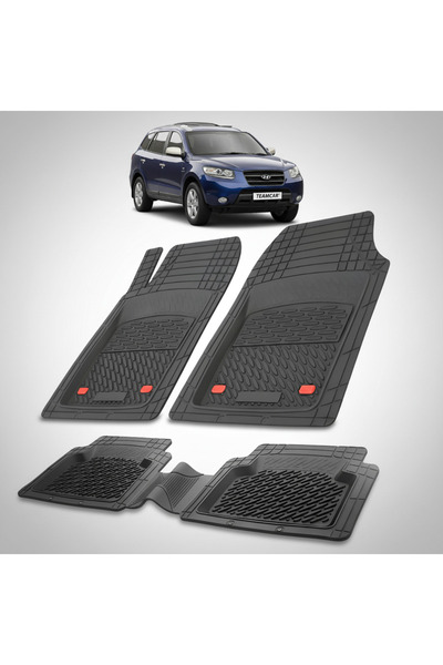 TEAMCAR Hyundai Santa Fe 2006-2012 Πατάκια | Πατάκι από καουτσούκ | Μαύρο