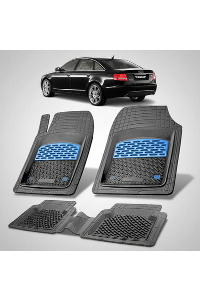TEAMCAR Πατάκια δαπέδου από καουτσούκ για Audi A6 C6 Sedan συμβατά 2004-2011 ...