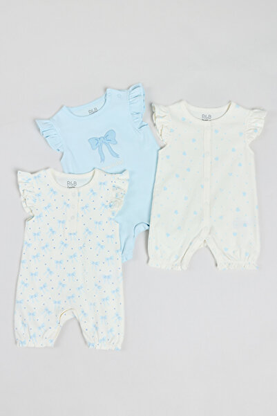 R&B طقم ملابس أطفال مطبوعة متعددة الألوان للبنات، مكون من 3 قطع