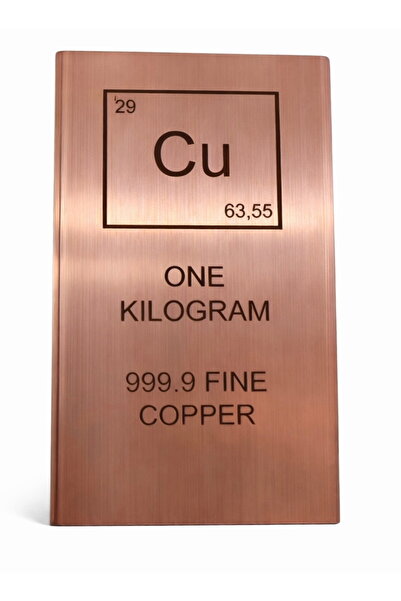 MT Elements 1 Kg 999.9 Saf Külçe Bakır Yatırımlık Metal