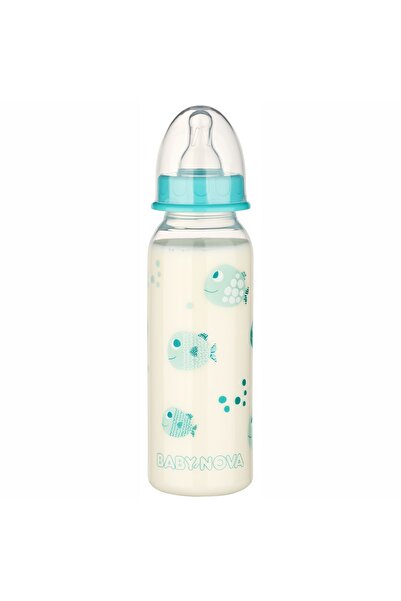 Baby Nova 47010 BIBERON PP FARA BPA, 240 ML, DECOR ANIMALUTE, TETINA ROTUNDA,...