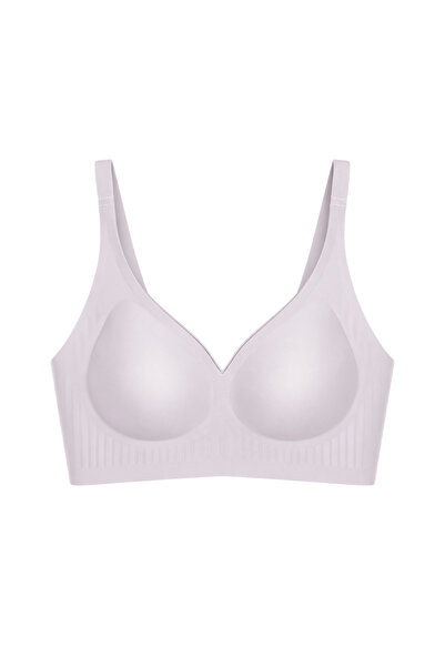 Cottonhill Seamless Bra - Slight |   Lila Laser Cut Seamless Slice Detailed U...