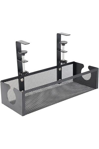 The Bros صينية تنظيم الكابلات أسفل المكتب، منظمات كابلات مكتبية فولاذية مقاس ...