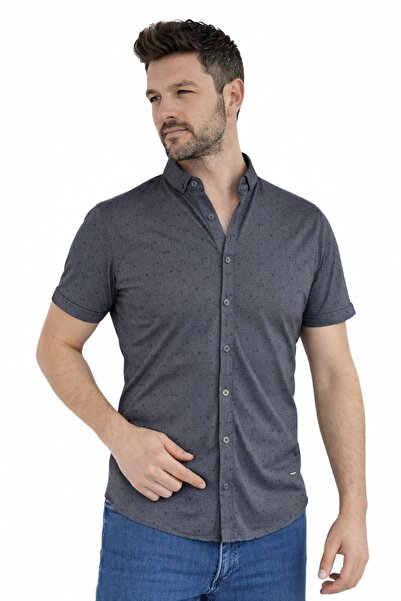 Raymons Men's Buttoned Polo Collar T-Shirt R4310 Bgl-St02771