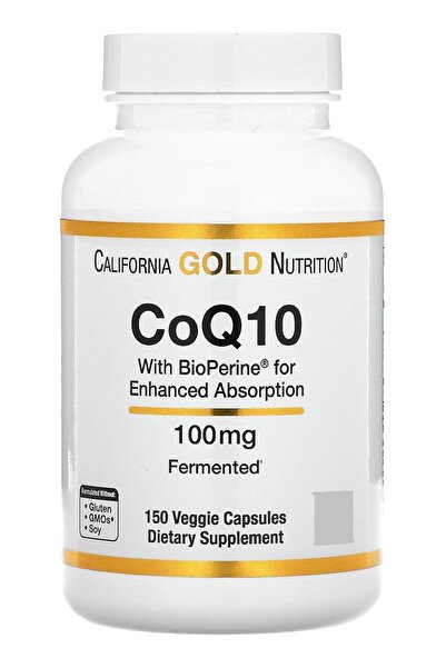 California Gold Nutrition Highly Absorbable Coenzyme Q10 100mg with BioPerine...