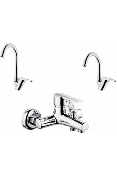 Sardıcı 3'lü Batarya Seti Mutfak Batarya Banyo Bataryaları Lavabo Bataryası