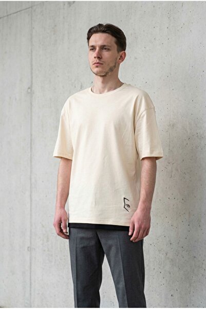 bombe Men's Crew Neck T-Shirt with Track Detail