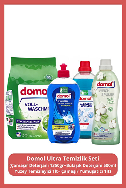 DOMOL Ultra Temizlik Seti (4'lü Karma Set)