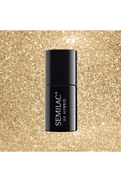 Semilac Semi-Permanent Nail Polish 037 Gold Disco 7 ml